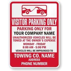   00 AM   500 PM, Vehicles Will Be Impounded To, Towing Co. Name