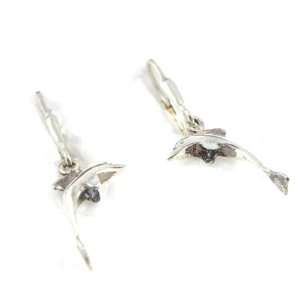  Earrings / Dormeuses silver Saut Du Dauphin. Jewelry