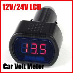   Digital LED Auto Car TRUCK SYSTEM V Voltmeter Gauge Voltage Volt Meter