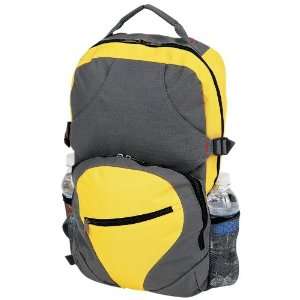  Yellow and Gray 600D Poly Backpack 