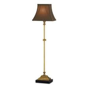 Currey and Company 6138 Parody 1 Light Table Lamp in Antique Brass/Bla