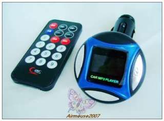 Car  Player FM Modulator USB SD MMC TF Slot Blue  