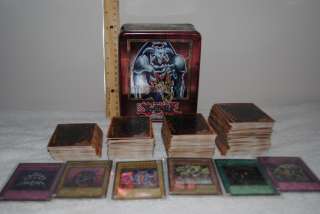 YuGiOh Trading Cards Game Yugi Summoned Skull Collector Tin & 375+ lot 