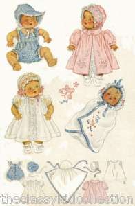 Vintage Baby Doll Clothing Pattern #632  