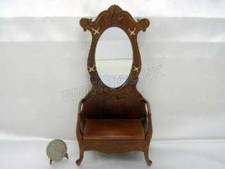 Miniature Hall Tree/Hall Stand For Doll House  