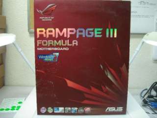 ASUS Rampage III Formula 1366 Intel X58 SLI/CrossFireX ATX Motherboard