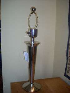 New Stiffel Wright Table Lamp Polished Nickel 1376  