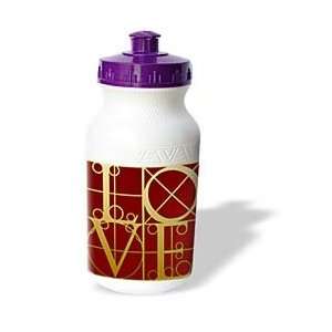Boehm Graphics Typography   LOVE Typography Graphic   Water Bottles