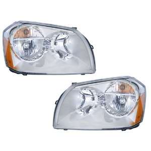 Dodge Magnum Chrome Headlights W/Xenons OE Style Replacement Headlamps 