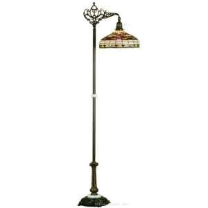   Tiffany Stained Glass Floor Lamp 70 Inches H