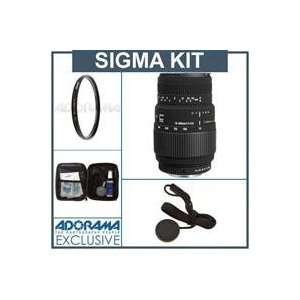  Sigma 70 300mm f/4 5.6 DG Macro Tele Zoom Lens Kit, for 