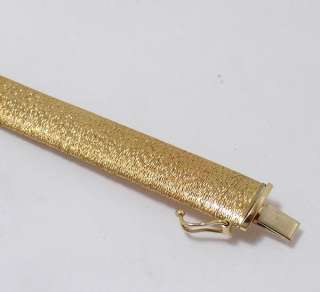 Flexible Mesh Bracelet 14K Yellow Gold ITALY 13.20gr  