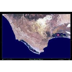   Baja California Sur, Mexico Satellite Print, 36x24