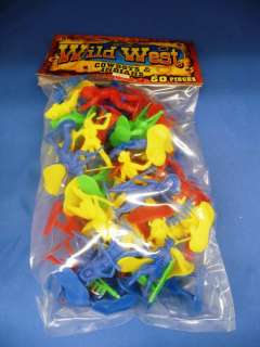   West Cowboys and Indians Plastic Toys 50pcs #1673 075656016736  