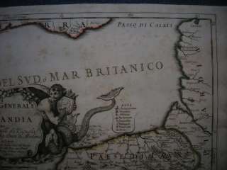1692 Cantelli da Vignola map NORMANDY, FRANCE  