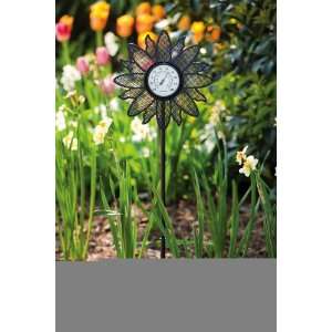  Flower Thermometer Stake Patio, Lawn & Garden