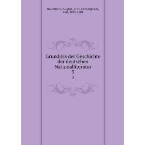   August, 1797 1870,Bartsch, Karl, 1832 1888 Koberstein Books