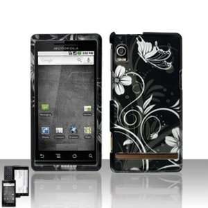  Motorola Droid A855 Rubberized Design Snap on Protector 