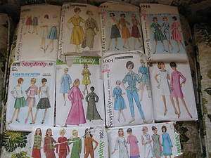 YOUR CHOICE OF VINTAGE PATTERNS MISSES SIMPLICITY SEE LISTING FOR 