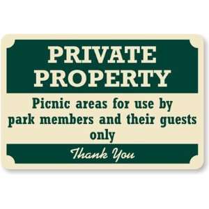   Their Guests Only, Thank You Aluminum Sign, 18 x 12