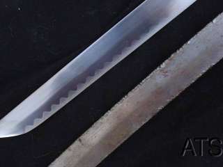 38.6 Hand Forged Straight White Bamboo Sword Shirasaya  