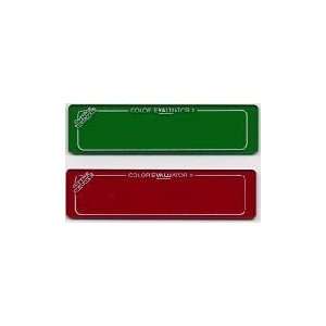  Quilters Fabric Color Evaluator Filter Set of 2 Red Green 