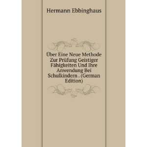  Bei Schulkindern . (German Edition) Hermann Ebbinghaus Books
