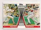 WADE BOGGS KEVIN YOUKILIS 2011 TOPPS DIAMOND DUOS DD BY  