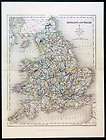 1831 Archer Antique Map of England &