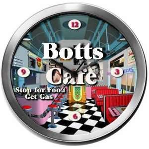  BOTTS 14 Inch Cafe Metal Clock Quartz Movement