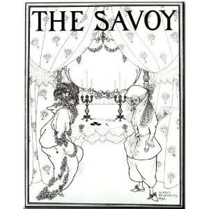   of The Savoy , No 1 12x16 Streched Canvas Art by Beardsley, Aubrey