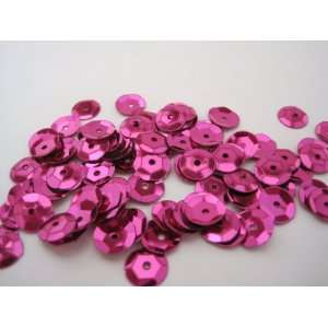  8mm FUCHSIA cup sequins. Approx 200 per package 