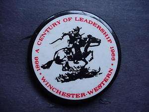 1866   1966 Winchester Western Large Pinback Button  
