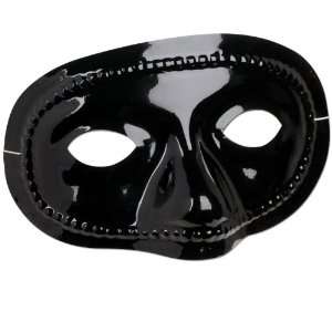  Black Half Masks (8 count) 