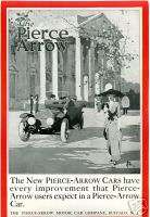 1913 PIERCE ARROW Ad. Adolph Treidler Art. Big Page  