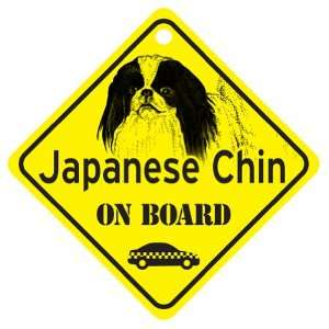 Japanese Chin On Board Dog Sign Gift