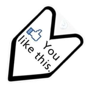  JDM Facebook You Like Likes This Decal Badge Automotive