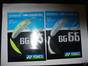 packets of YONEX Badminton String, BG 66  