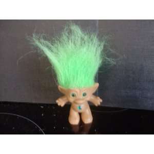  3.5 Ace Troll with Lime Green Hair and Jewell Star Belly 