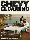 1977 Chevy El Camino Car Pickup Truck Auto Dealer Sales