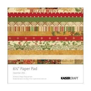  Kaisercraft December 25th Paper Pad 6.5X6.5 24 Sheets 10 