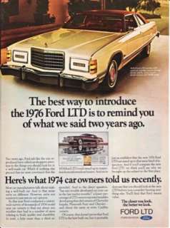 ford included some results from a survey of 1974 car owners in this 