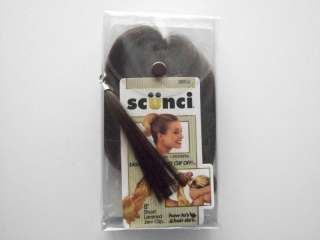 Scunci brunette easy clip on hair jaw clip extension  