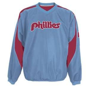 Philadelphia Phillies Cooperstown Throwback Pickoff Pullover Jacket 