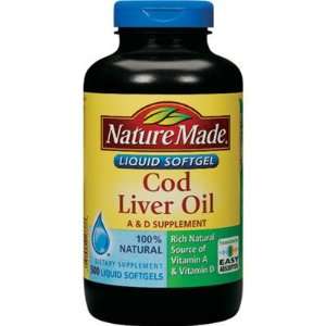   Cod Liver Oil   Vitamin A & Vitamin D Supplement   500 Liquid Softgels
