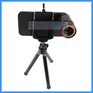 BLK Optical 8X Zoom Telescope Camera Lens For iPhone 4  