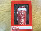 Coca Cola Christmas Ornament, Can with Striped Hat, Kurt Adler, set of 
