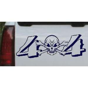  Navy 34in X 11.9in    Skull And Cross Bones 4X4 Off Road 