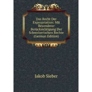   Rechte (German Edition) Jakob Sieber  Books