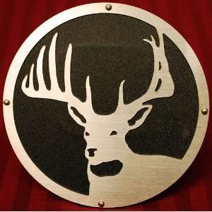  Deer Laser Cut Stainless Steel Trailer Hitch Cover 
